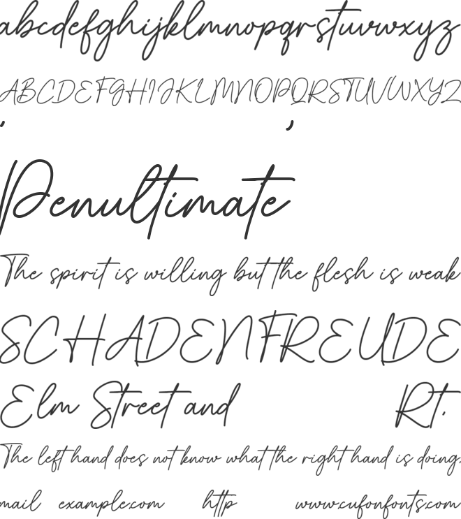 Beristone font preview