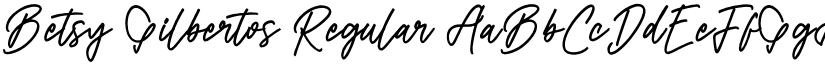 Betsy Gilbertos Regular font