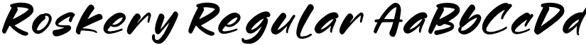 Roskery Regular font