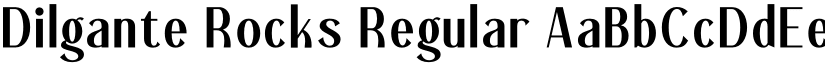 Dilgante Rocks Regular font