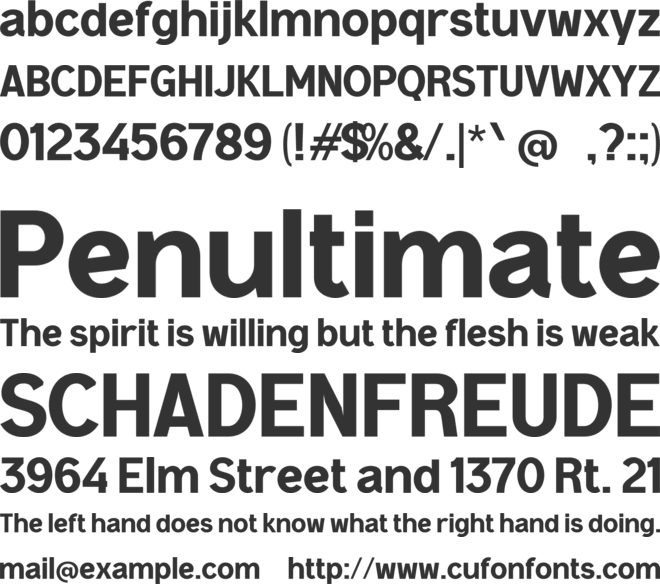 h Hadir Sans font preview