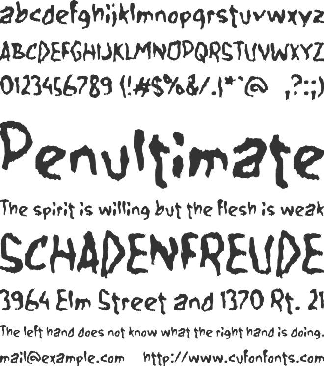 h Halua font preview