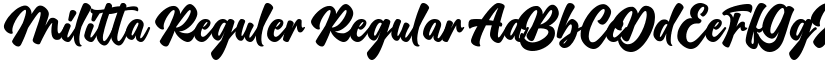 Militta Reguler Regular font