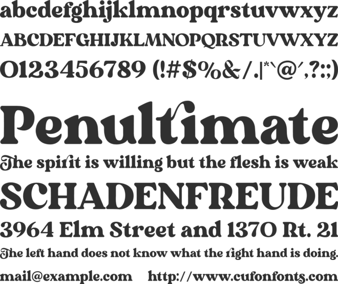Thelma font preview