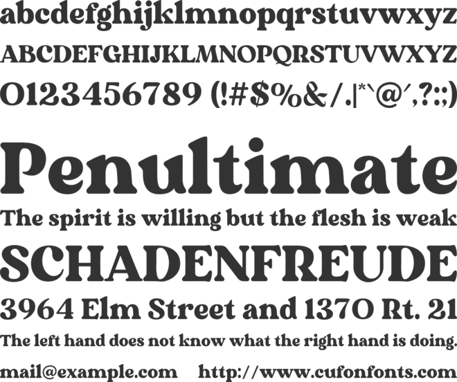 Thelma font preview