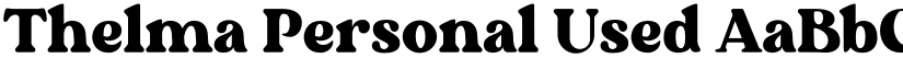 Thelma Personal Used font