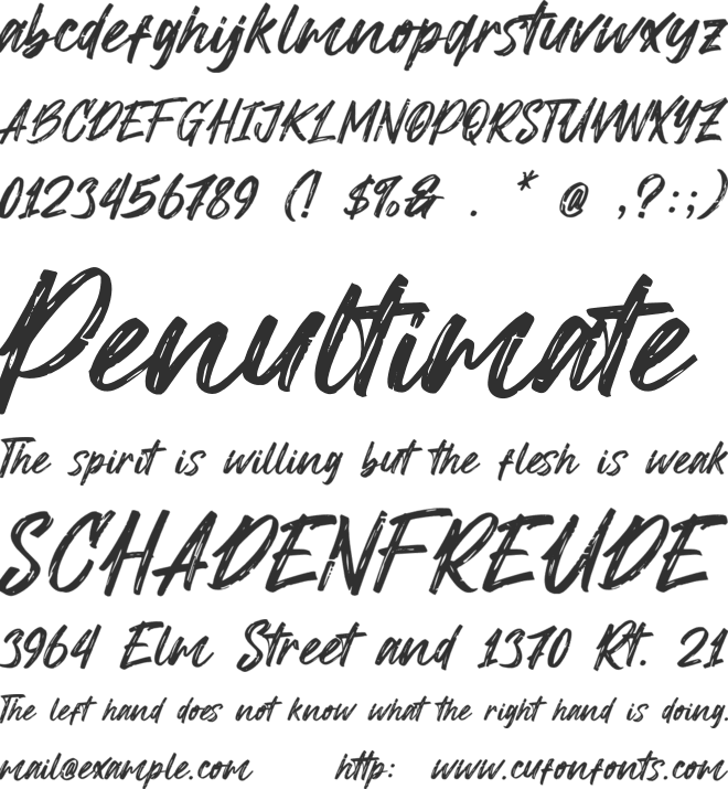 Rontlexy font preview