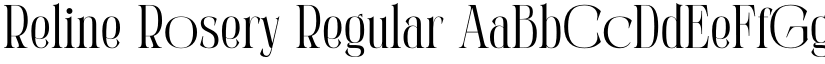 Reline Rosery Regular font
