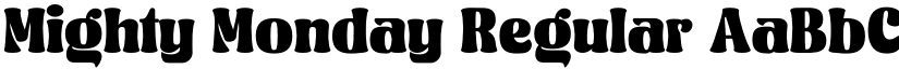 Mighty Monday Regular font