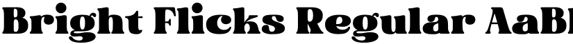 Bright Flicks Regular font