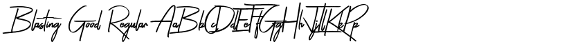 Blasting Good Regular font