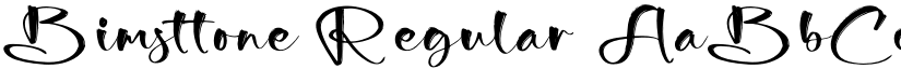 Bimsttone Regular font