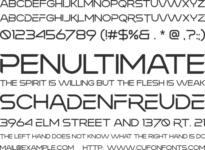 Micker font preview