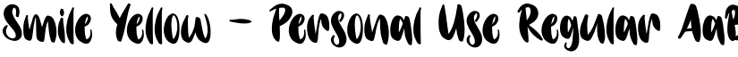 Smile Yellow - Personal Use Regular font