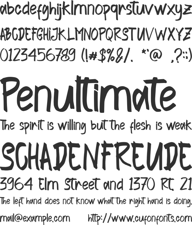 Toykids - Personal Use font preview