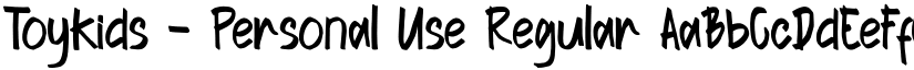 Toykids - Personal Use Regular font