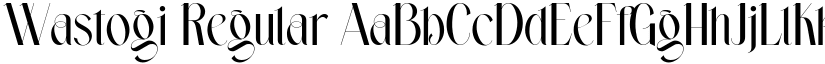 Wastogi Regular font