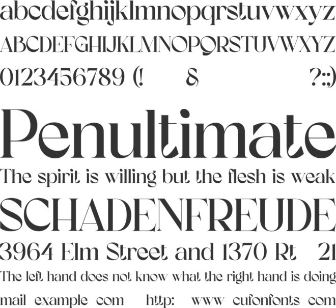 Koolegant font preview