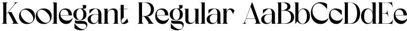 Koolegant Regular font