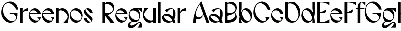 Greenos Regular font