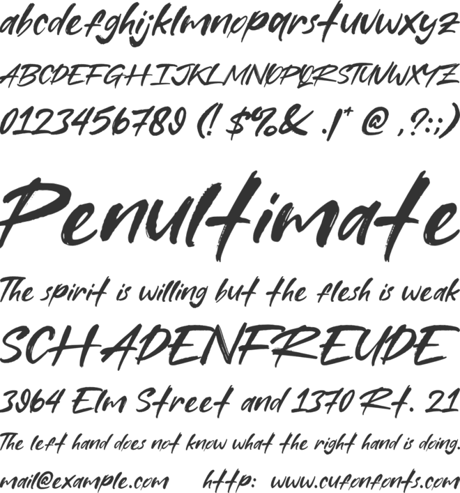 Best Regards font preview