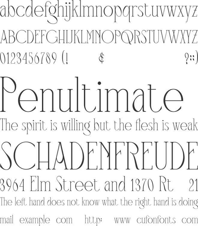 Mangroove font preview