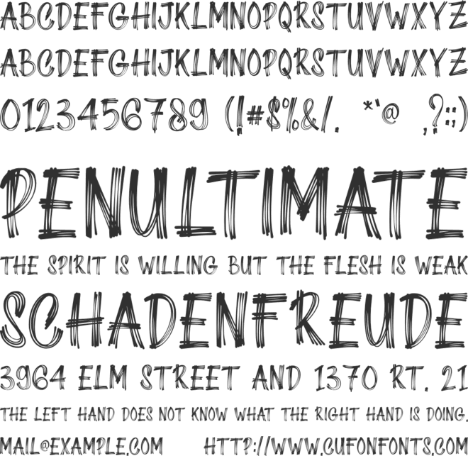 Lazy Rock - Personal Use font preview