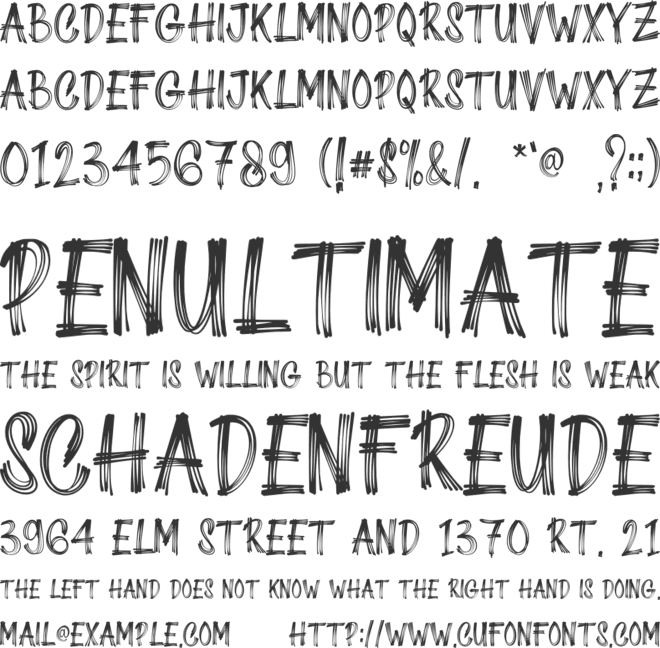 Lazy Rock - Personal Use font preview