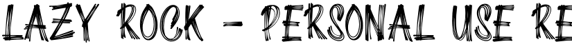 Lazy Rock - Personal Use Regular font
