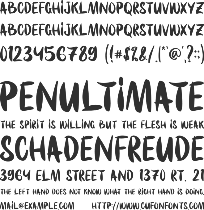 Marker Line - Personal Use font preview