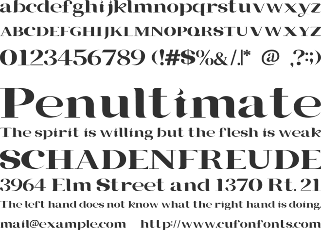 Clasp font preview