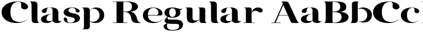 Clasp Regular font