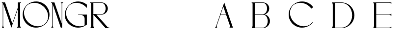 MONG Regular font