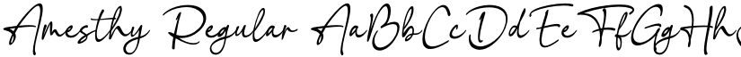Amesthy Regular font