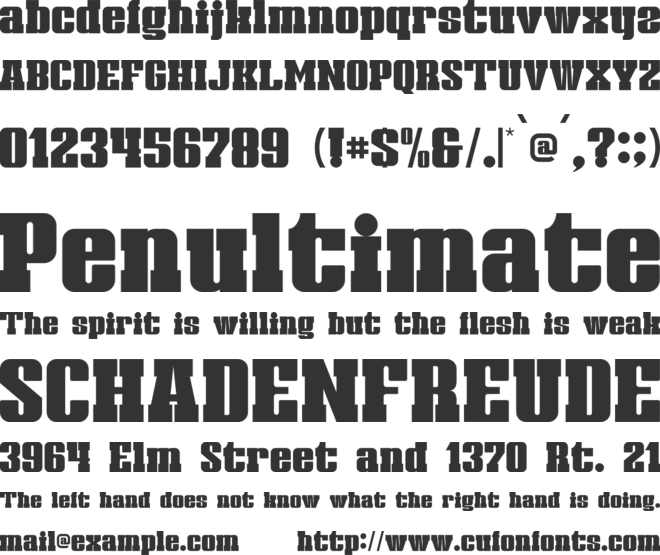 Rebaston font preview