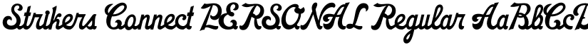 Strikers Connect PERSONAL Regular font