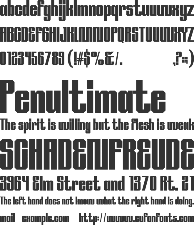 La Mona font preview