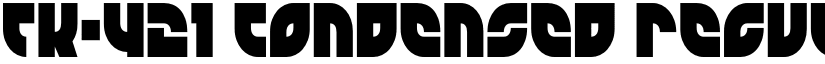 TK-421 Condensed Regular font