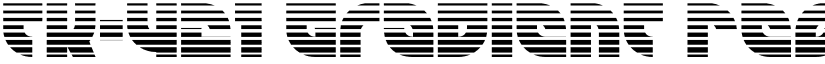 TK-421 Gradient Regular font