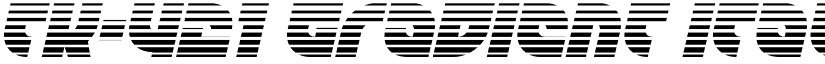 TK-421 Gradient Italic Regular font