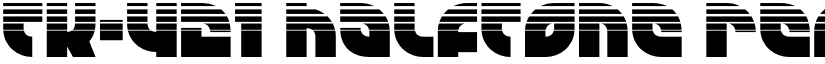 TK-421 Halftone Regular font
