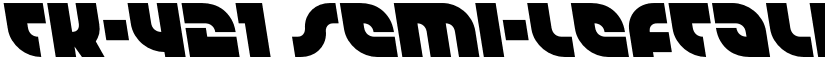 TK-421 Semi-Leftalic Regular font