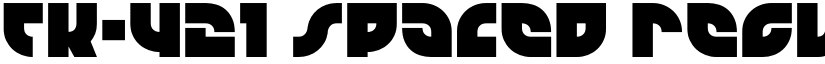 TK-421 Spaced Regular font