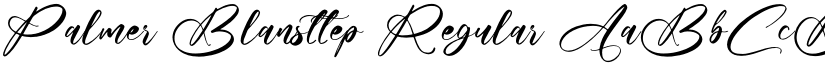 Palmer Blansttep Regular font