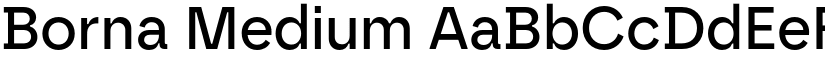 Borna Medium font