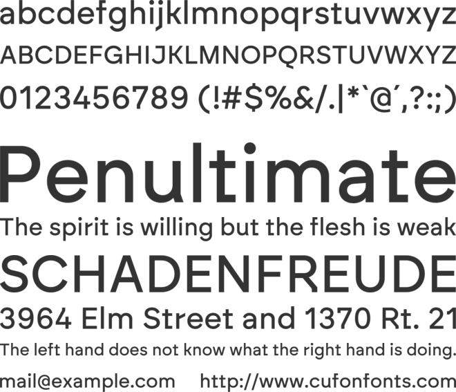 Brockmann font preview