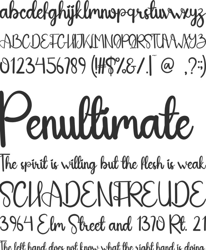 Costume Christmas font preview