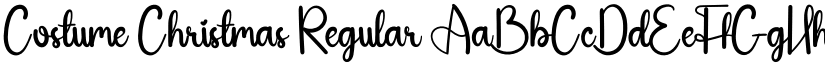Costume Christmas Regular font
