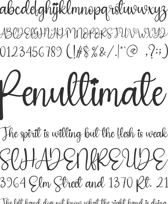 Angel Christmas font preview