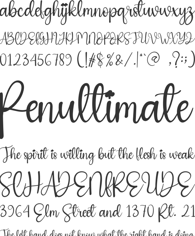 Angel Christmas font preview